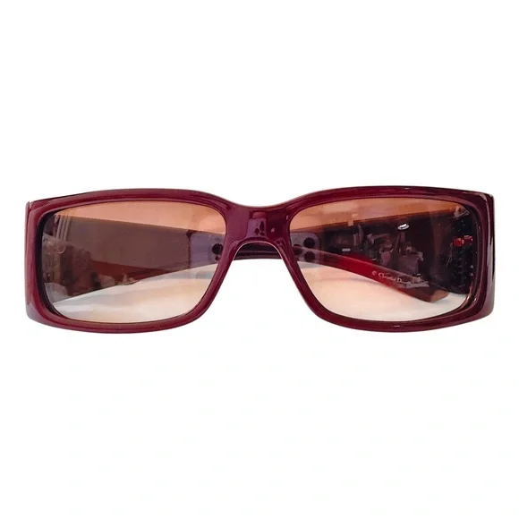 NWOT Christian Dior ClassicDior 2 CQJNF Burgundy Sunglasses Brown Gradient Lens - Picture 9 of 16